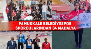 Pamukkale Belediyespor Sporcularından 34 Madalya