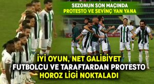 Sezonun son maçında Denizlispor’dan iyi oyun, iyi skor ve protesto