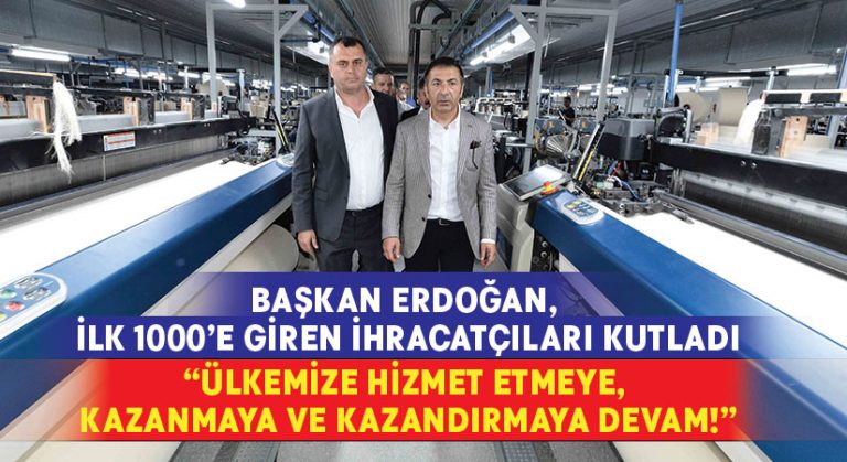 Denizli Ticaret Odası Başkanı Uğur Erdoğan, TİM’in ilk 1000’ine giren firmaları kutladı￼