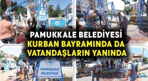 Pamukkale Belediyesi Kurban Bayramında Da Vatandaşların Yanında
