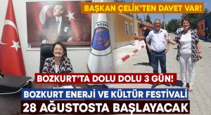 Başkan Çelik’ten davet var! Bozkurt Enerji ve Kültür Festivali 28 Ağustosta başlayacak