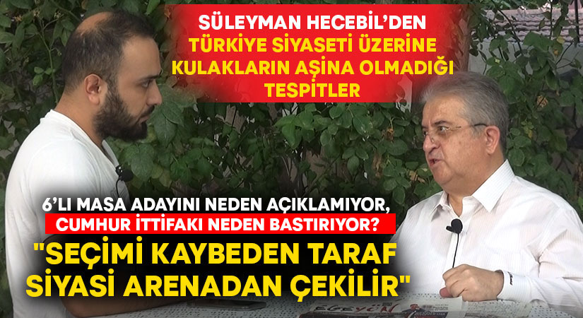Süleyman Hecebil: “Seçimi kaybeden taraf siyasi arenadan çekilir”