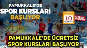 Pamukkale’de Spor Kursları Başlıyor