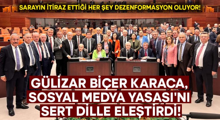 Gülizar Biçer Karaca, Sosyal Medya Yasası’na sert dille eleştirdi!