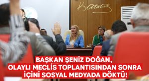 Başkan Şeniz Doğan, olaylı meclis toplantısından sonra içini sosyal medyada döktü!