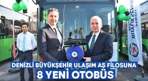 Denizli Büyükşehir Ulaşım AŞ filosuna 8 yeni otobüs