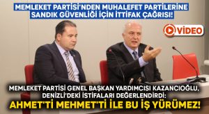 Memleket Partisi Genel Başkan Yardımcısı Kazancıoğlu, Denizli’deki istifaları değerlendirdi: Ahmet’ti Mehmet’ti ile bu iş yürümez!