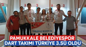Pamukkale Belediyespor Dart Takımı Türkiye 3.sü oldu