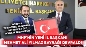 MHP’nin yeni il başkanı Mehmet Ali Yılmaz bayrağı devraldı