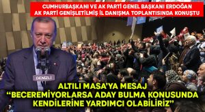 Cumhurbaşkanı Erdoğan’dan Denizli’de Altılı Masa’ya mesaj