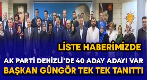 AK Parti’nin Denizli’de milletvekili aday adayları belli oldu