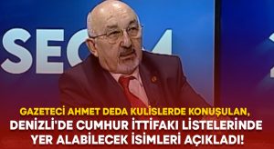 Gazeteci Ahmet Deda, Denizli’de Cumhur İttifakı listelerinde yer alabilecek isimleri açıkladı!