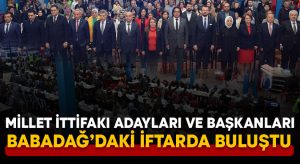Millet İttifakı Babadağ Belediyesi iftarında buluştu