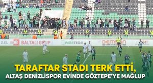 Taraftar Stadı terk etti, Altaş Denizlispor evinde Göztepe’ye mağlup
