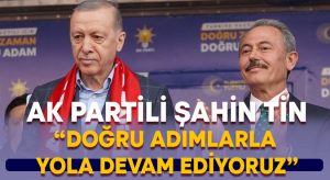 AK Partili Şahin Tin: “Doğru adımlarla yola devam ediyoruz”