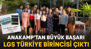 Anakamp LGS Türkiye birincisi çıkardı